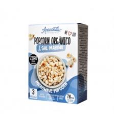 Popcorn Salted Organic Microwave 3x75g